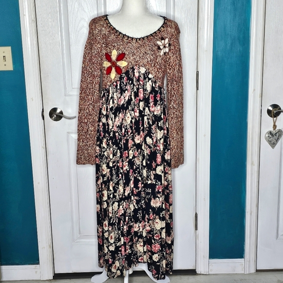 Handmade Upcycled Boho Dress Small-Medium - Picture 1 of 9